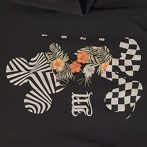 Mickey Mouse 1928 Graphic Tee Black / Floral Unisex Large DISNEY x NEFF